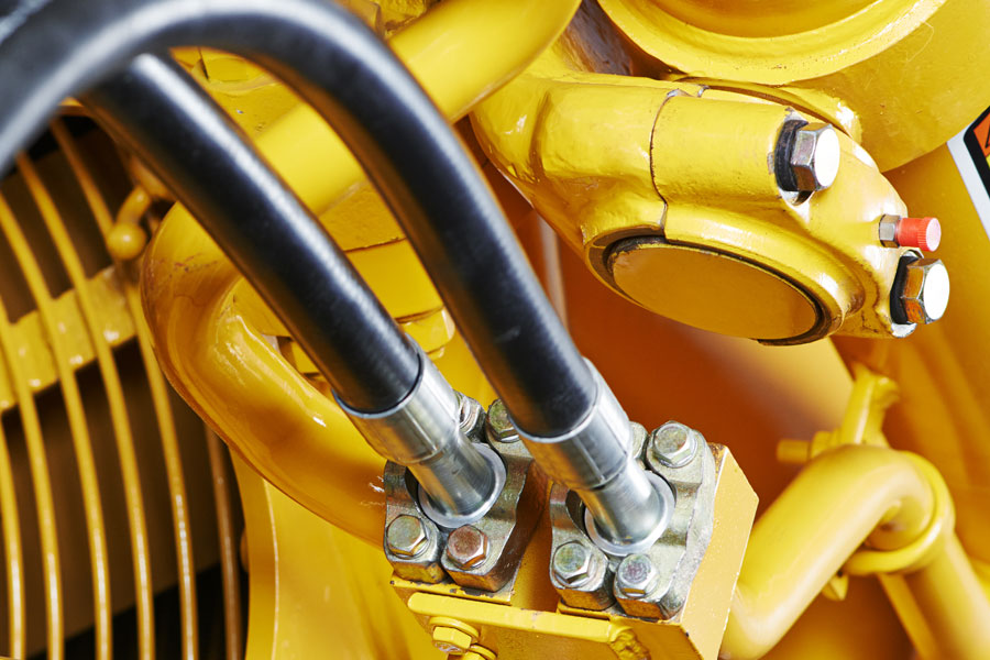 Hydraulic Hose on Construction Machinery
